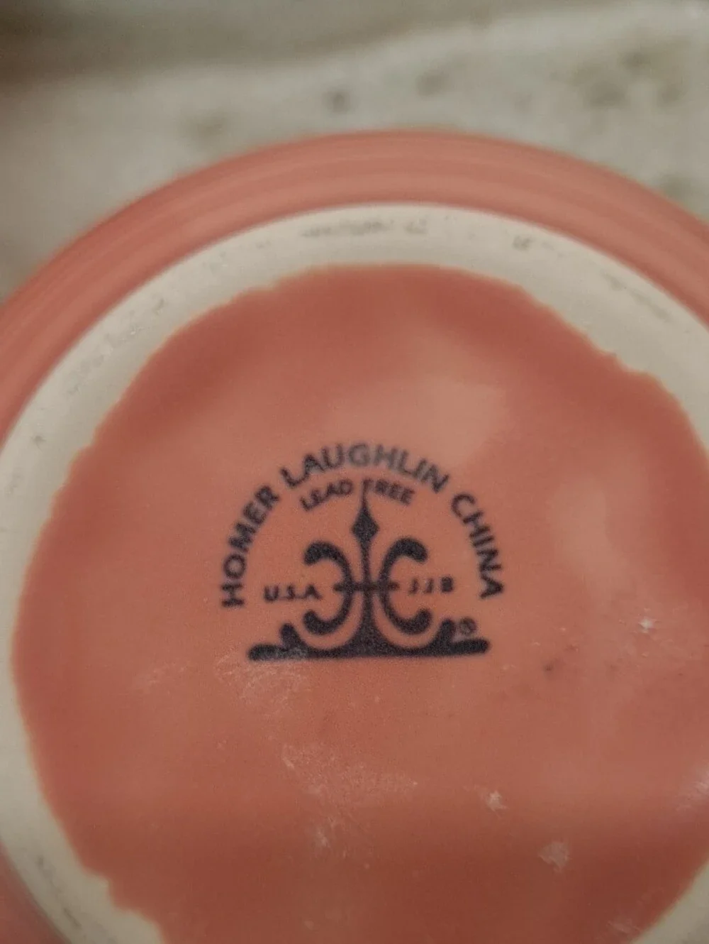 Homer Laughlin  FIESTA Coral Pink Dessert Plates and Bowls Set